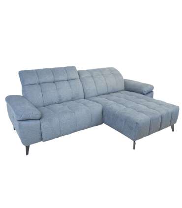 Nurgadiivan LUZERN PN elektriline recliner 264x87/160xH85cm, sinakashall