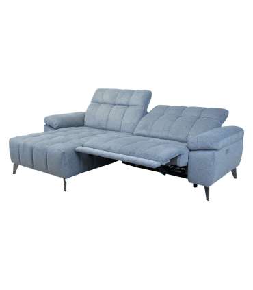 Nurgadiivan LUZERN VN elektriline recliner 264x160/87xH85cm, sinakashall