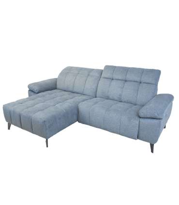 Nurgadiivan LUZERN VN elektriline recliner 264x160/87xH85cm, sinakashall
