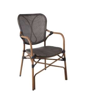 Стул BAMBUS 55x62xH92,5см, темно коричневый