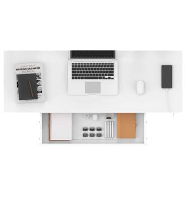 Письменный стол ERGO с 1 мотором 120x60см, белый