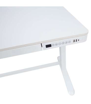 Töölaud ERGO 1-mootoriga 120x60xH72-121cm, valge