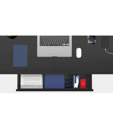 Töölaud ERGO 1-mootoriga 120x60xH72-121cm, must