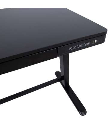 Töölaud ERGO 1-mootoriga 120x60xH72-121cm, must