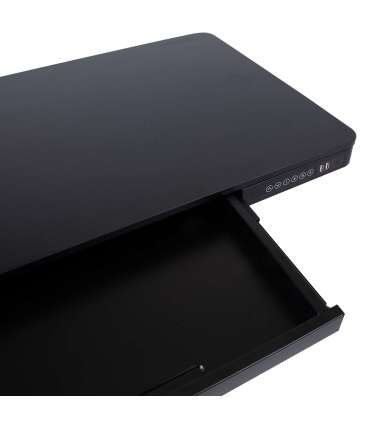 Töölaud ERGO 1-mootoriga 120x60xH72-121cm, must