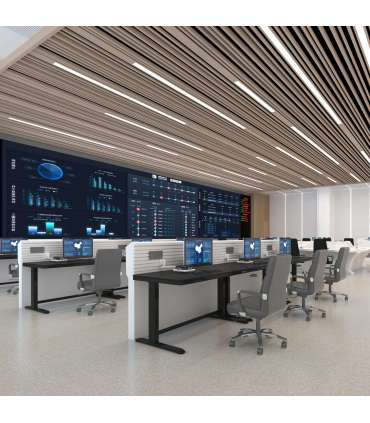 Töölaud ERGO 1-mootoriga 120x60xH72-121cm, must