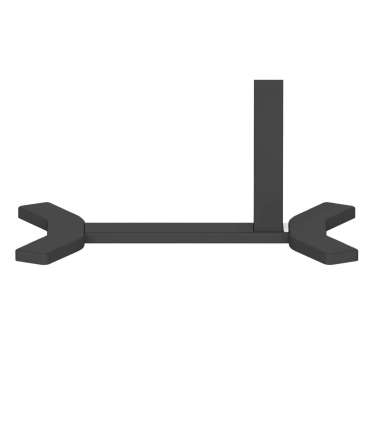 Töölaud ERGO ühe jalaga 70x40xH67,5-106cm, manuaalne, must