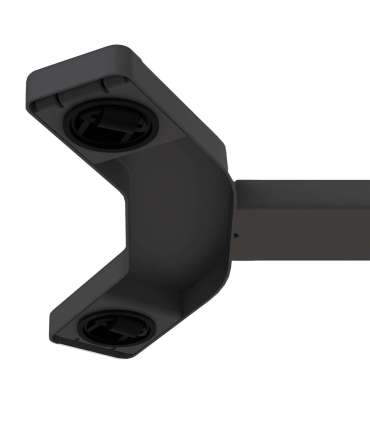 Töölaud ERGO ühe jalaga 70x40xH67,5-106cm, manuaalne, must