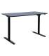 Töölaud ERGO LIGHT 1-mootoriga 120x60xH72,5-117,5cm, must