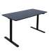 Töölaud ERGO LIGHT 1-mootoriga 120x60xH72,5-117,5cm, must