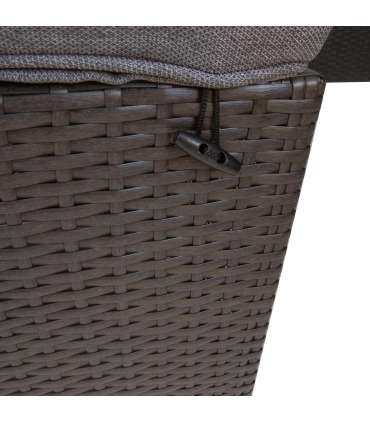 Aiamööblikomplekt MADRID nurgadiivan, laud ja 2 tumbat