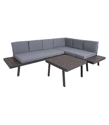 Aiamööblikomplekt DELGADO nurgadiivan ja