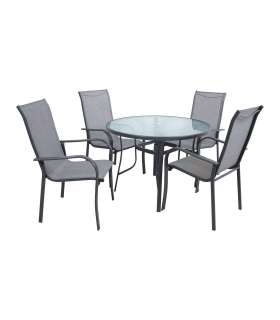 Aiamööblikomplekt EVERET laud ja 4 tooli