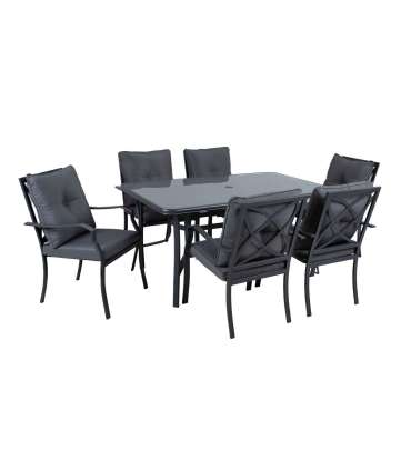 Aiamööblikomplekt BOSLER laud ja 6 tooli