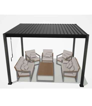 Шатёр MIRADOR 3x4xH2,5м, тёмно-серая