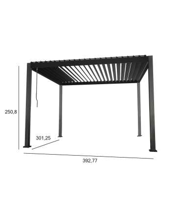 Шатёр MIRADOR 3x4xH2,5м, тёмно-серая