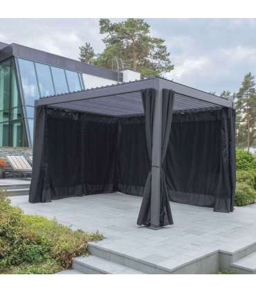 Polüesterkardinad varikatusele MIRADOR-111 3x3m, must