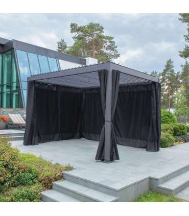 Polüesterkardinad varikatusele MIRADOR-111 3x3m, must