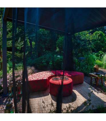 Textilene kardinad varikatusele MIRADOR-111 3x3m, must