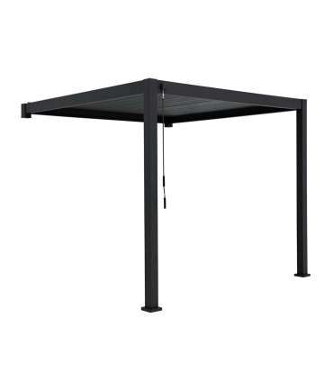 Varikatus MIRADOR-111 3x4m seinale paigaldatav, tumehall