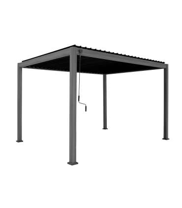 Varikatus MIRADOR-111 3x4m, mustjaspruun puidudekoor