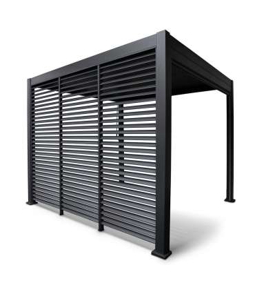 Lamellsein varikatusele MIRADOR-111 123,5cm, tumehall