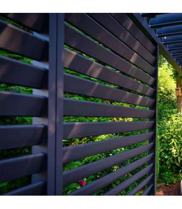 Lamellsein varikatusele MIRADOR-111 123,5cm, tumehall