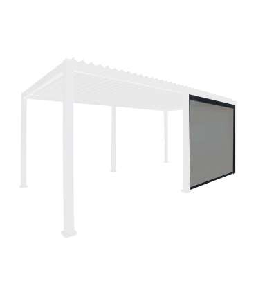 Ruloosein varikatusele MIRADOR-111 4m, valge/helehall