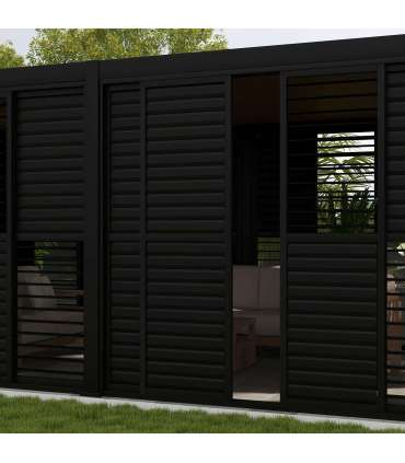 Lamell-lükandsein varikatusele MIRADOR-111 4m, tumehall