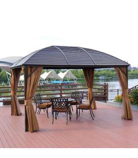 Varikatus SUNSET 3x4xH2/2,7m, beež/pruun