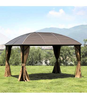 Varikatus SUNSET 3x4xH2/2,7m, beež/pruun