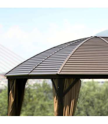 Varikatus SUNSET 3x4xH2/2,7m, beež/pruun