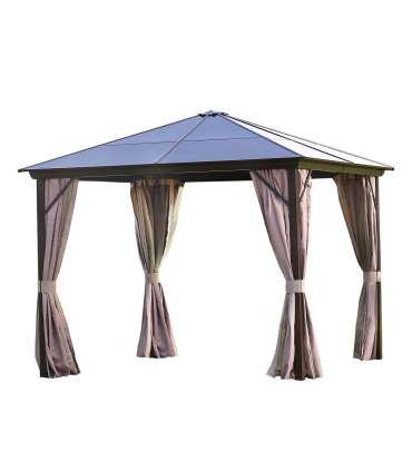 Varikatus SUNSET 3x3xH2,67m, pruun/taupe