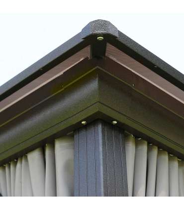 Varikatus SUNSET 3x4xH2/2,7m, taupe/pruun