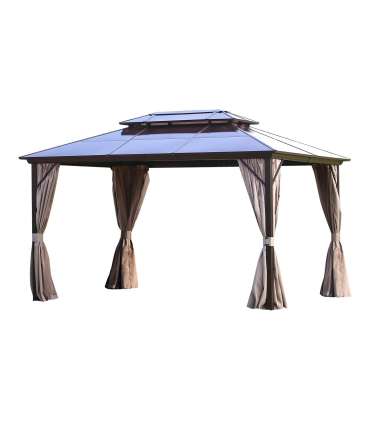 Varikatus SUNSET 3x4xH2/2,7m, pruun/taupe