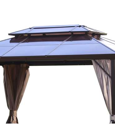 Varikatus SUNSET 3x4xH2/2,7m, pruun/taupe