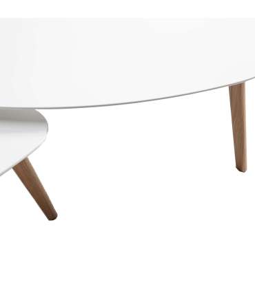 Diivanilauad HELENA 2tk komplektis 100x50xH40cm, 70x35xH35cm, valge