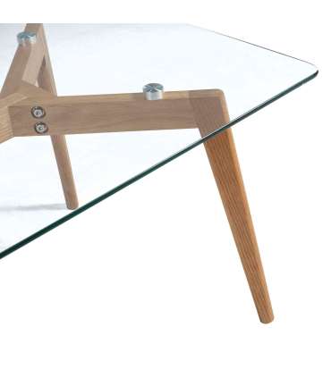 Diivanilaud HELENA 120x60xH45cm, klaas