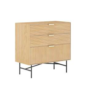 Kummut BASSEL 80x40xH80cm, 3D melamiin