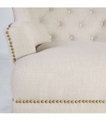 Кресло HOLMES 79x85xH98cм, материал покрытия: ткань, цвет: бежевый