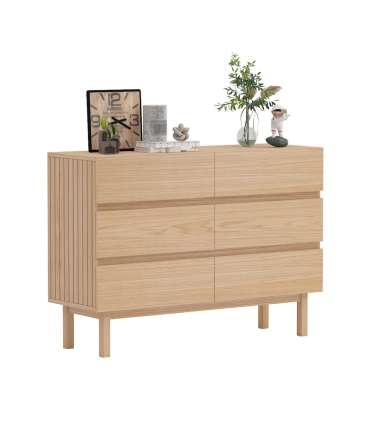 Kummut SUNNY 120x40xH85cm, melamiin tamm