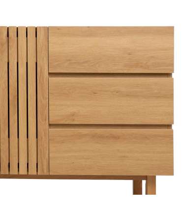 Kummut SUNNY 120x40xH85cm, melamiin tamm