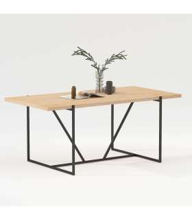 Söögilaud CINDY 160x90xH75cm, melamiin tamm