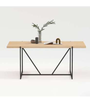 Söögilaud CINDY 160x90xH75cm, melamiin tamm