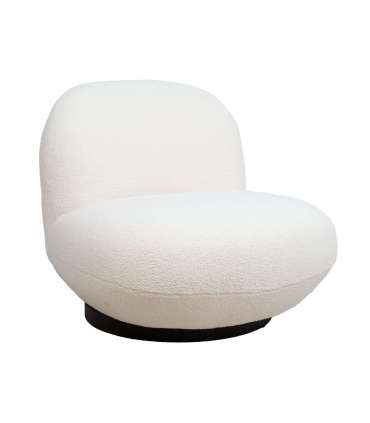 Tugitool PAMELA 80x90xH74cm, valge