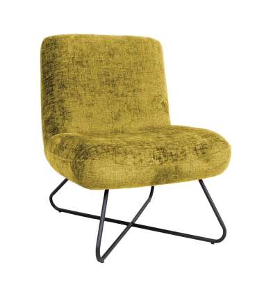 Tugitool FARICA 65x74xH84cm, kollane