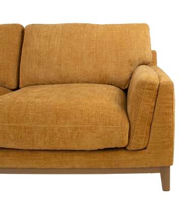 Nurgadiivan BASIL VN 298x156/100xH96cm, tumekollane