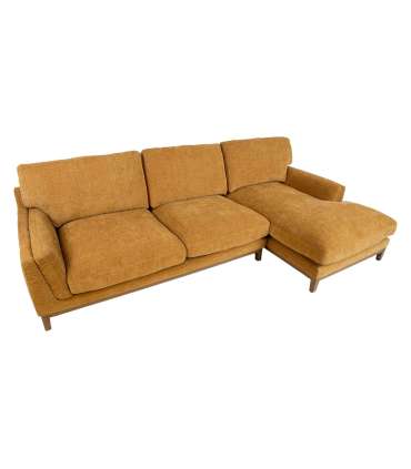 Nurgadiivan BASIL PN 298x100/156xH96cm, tumekollane