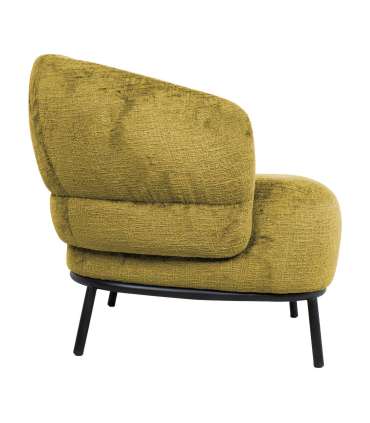 Tugitool GEMALA 84x84xH75cm, kollane