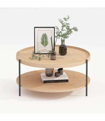 Diivanilaud CINDY D80xH40cm, melamiin tamm